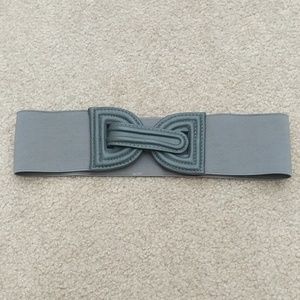 Alice + Olivia Grey Gray Stretchy Waist Belt Small